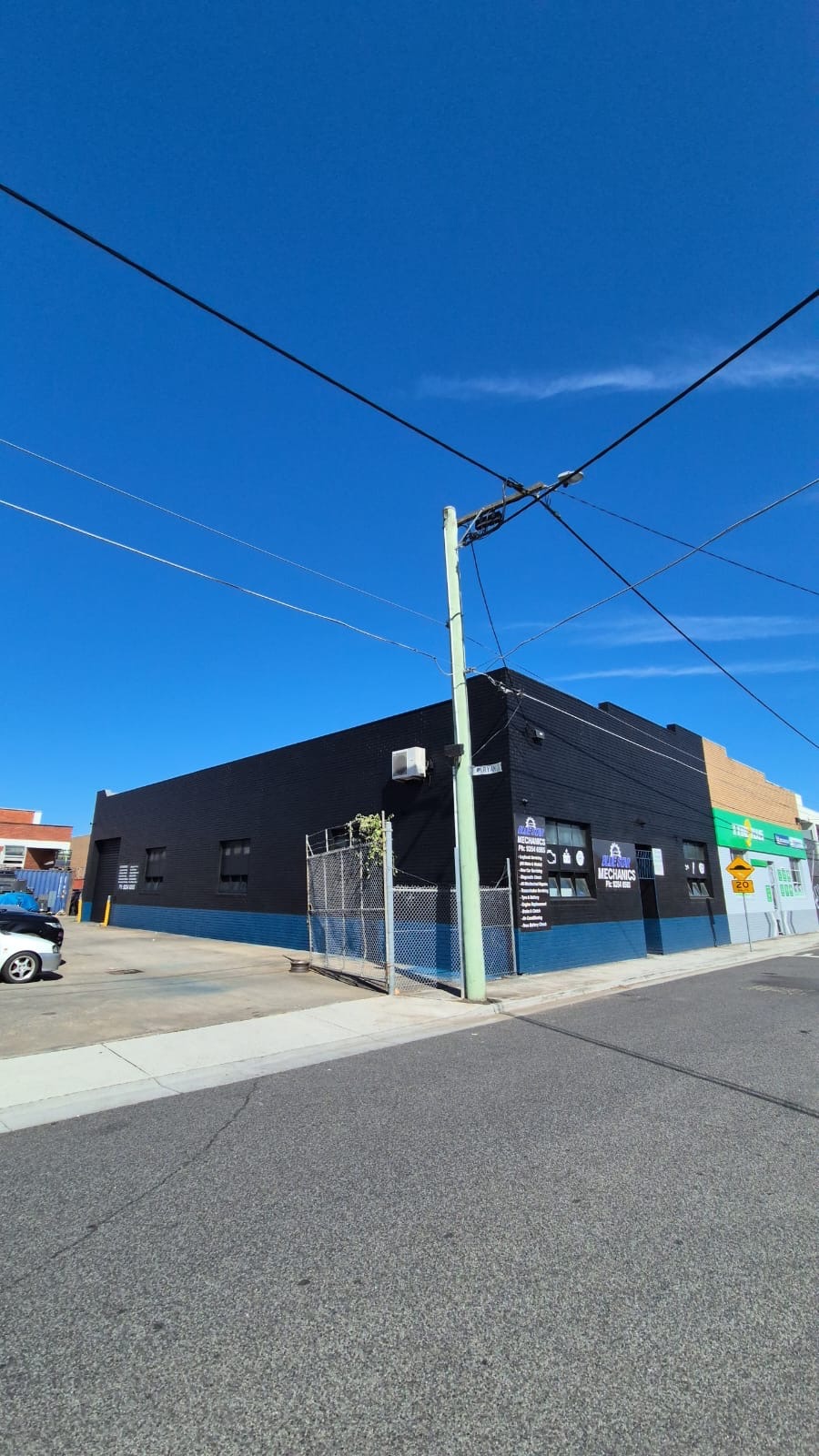 Bluestar Mechanics workshop on Ross Street, Coburg